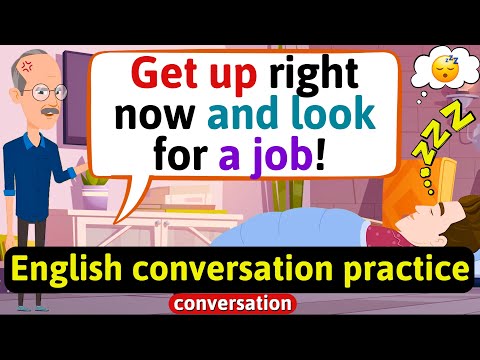 Practice English Conversation (Family life - Lazy son) Improve English Speaking Skills