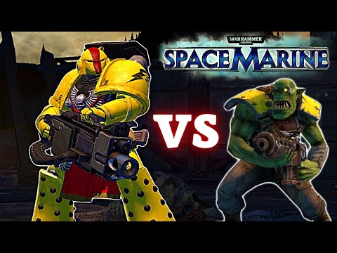 Marine Malevolent with Heavy Bolter vs Orks | Warhammer 40,000: Space Marine, Augmented Mod