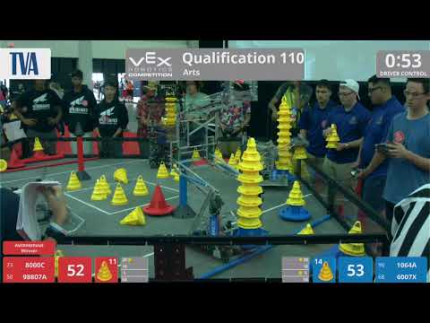 2018 VRC Arts Q110 - 8000C 98807A vs 1064A 6007X - 83 to 89