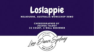 Loslappie Line Dance by Joshua Talbot. Demo from Melbourne Australia workshop