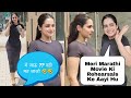 Ayesha Khan Arrived To Rehearsals For Her Upcoming Marathi Movie At Studio In Andheri Today