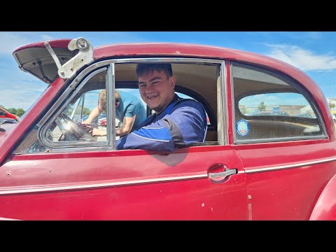 We took our '49 car to the U.K. plant that built it—on its 75th birthday!