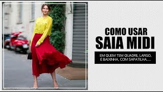 COMOUSARSAIAMIDI-Quadrillargo,estaturabaixa,comsapatilha...