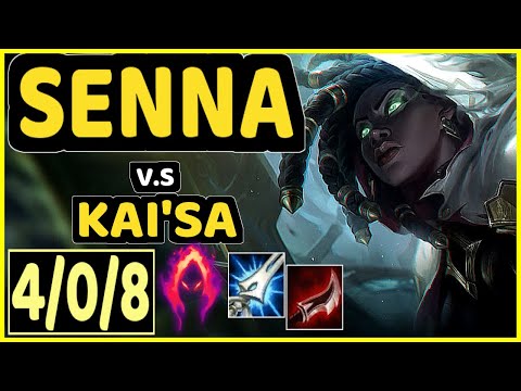 KOBBE (SENNA) vs KAI'SA - 4/0/8 KDA BOTTOM ADC CHALLENGER GAMEPLAY - EUW