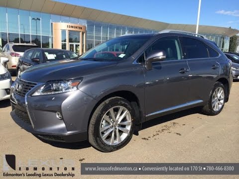 New Grey on Black 2015 Lexus RX 350 AWD Touring Package Review at Lexus of Edmonton