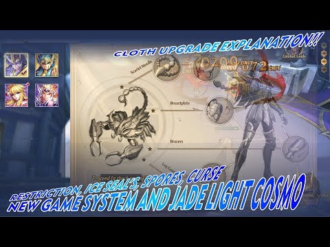 Cloth Upgrade Scorpio Milo, Aquarius Camus, Algol, Tethys "Cosmo Jade Light" - Saint Seiya Awakening