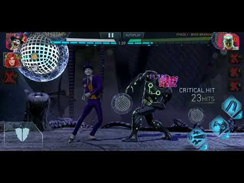 Injustice 2 Mobile Tier 7 Brainiac Phase 1 Last Laugh The Joker 15.5 Million Damage