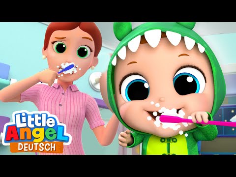 Zähne putzen | Es ist Schlafenszeit | Little Angel Deutsch - Kinderlieder