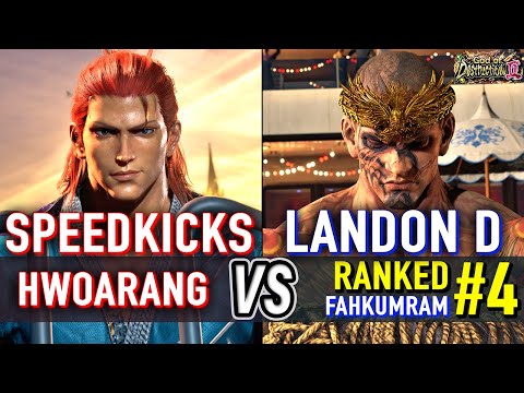 T8 🔥 SPEEDKICKS (Hwoarang) vs LANDON D (#4 Ranked Fahkumram) 🔥 Tekken 8 High Level Gameplay
