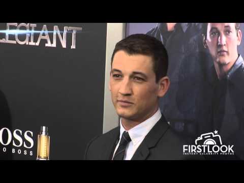 Miles Teller arrives at The Divergent Series Allegiant Premiere