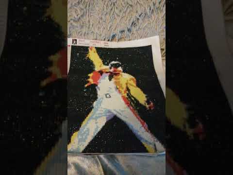 Freddie Mercury diamond art (complete)