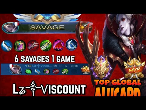 Alucard revamp mythical glory gameplay, 6 savages | Top Global Alucard