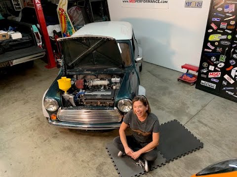 Honda VTEC powered 1963 Mini Cooper, SHE TURNS OVER!!! B-Series Motor Swap!!