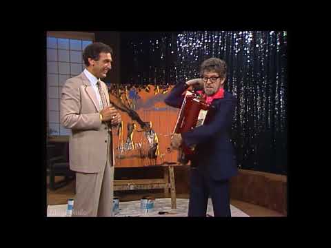 Rolf Harris makes a lurid reference to his bits when playing accordion 13 10 1980