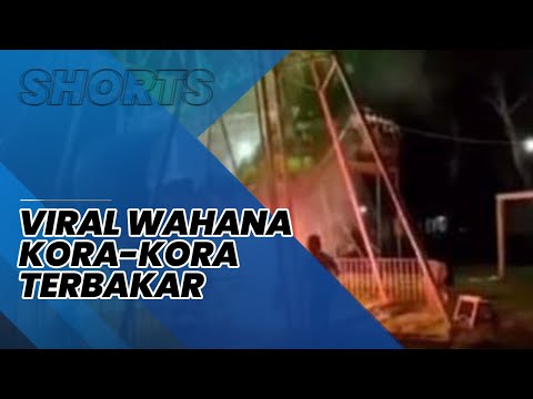 Momen Mengerikan Wahana Kora-kora di Pasar Malam Terbakar saat Sedang Dinaiki, Pengunjung Histeris