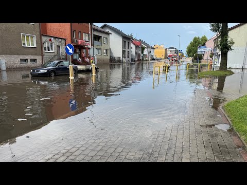 Strażacy walczyli ze skutkami ulewy w Zambrowie - #zambrow