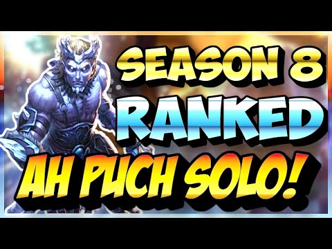Ah Puch Solo FULL Game! | SMITE | Ranked Conquest Season 8