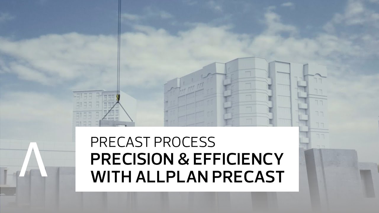 Allplan Precast – proces projektowania prefabrykatów żelbetowych: model 3D, rysunki warsztatowe, dane produkcyjne