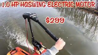 Haswing Brushless Transom 65lbs Kayak Motor Review & 2-Year Warranty