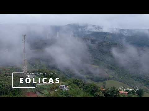 Vista en Drone Eólica de Coopesantos