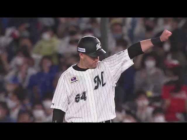 【6回裏】マリーンズ・レアード センターへ勝ち越しのタイムリーヒットを放つ!! 2022年6月10日 千葉ロッテマリーンズ 対 横浜DeNAベイスターズ