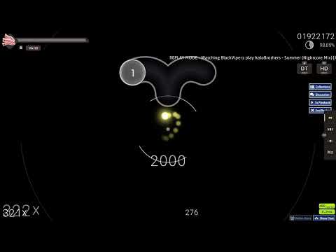 ItaloBrothers - Summer (Nightcore) [250bpm version] HDDT 1x miss