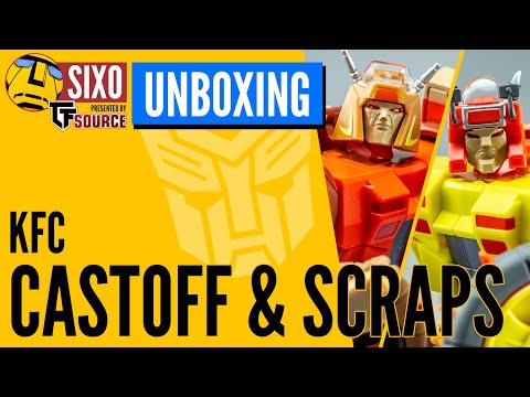 UNBOXING: Transformers KFC Toys E.A.V.I. METAL Phase 6C Castoff &amp; 6D Scraps