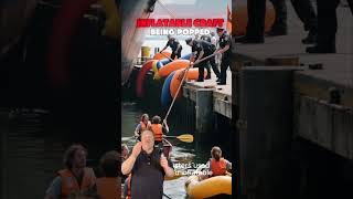 Canoe Defeats Cruise Ship!