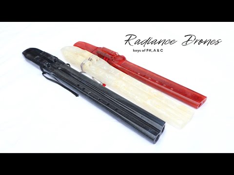 Radiance Drone Flute | Three Unique & Vibrant Flutes!