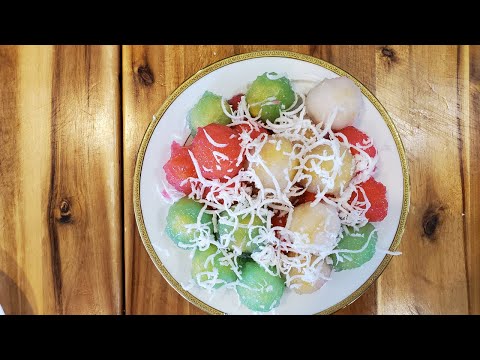 Sago Coconut Ball with Mung Bean Filling Dessert Recipe