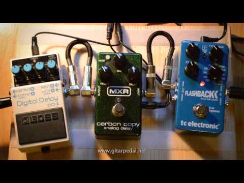 MXR Carbon Copy vs. TC Electronic Flashback Delay (Analog & LoFi & 2290)