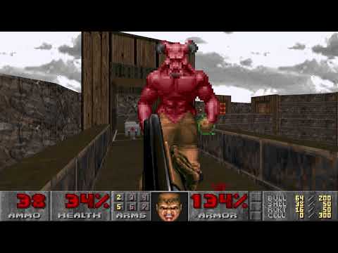 Final Doom: The Plutonia Experiment MAP 7: Caughtyard (100%)