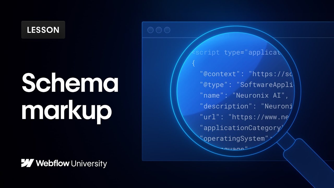 Schema markup in Webflow to boost your SEO + AI visibility