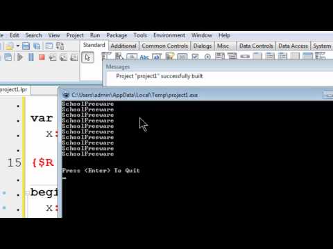 Free Pascal Program Tutorial 7 While Loop Lazarus