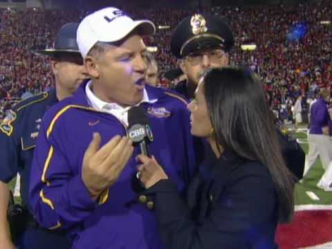 Les Miles on Final Play of the Game