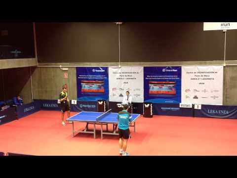 Endika Díez - Diogo Miguel Ferreira (Spanish Table Tennis Superdivision 2014/15) Set 3 of 3