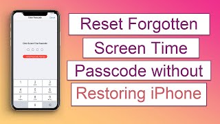 How to Reset Screen Time Passcode if you forgot it [Without Restoring iPhone]