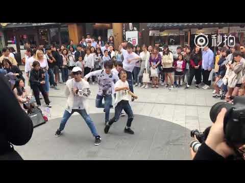 【BOY STORY】Hongdae Busking 20180520 p14 (Jump Up 2nd time)