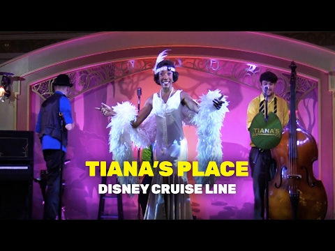 Inside Tiana's Place restaurant on the Disney Wonder Cruise Ship