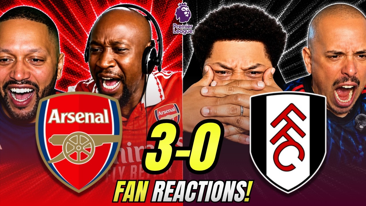 Arsenal fans DELIGHTED reactions to Arsenal 3-0 Fulham | Premier League Fan Reactions