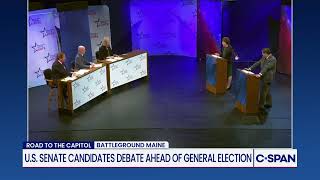 Protester interrupts Maine Senate debate over AI data centers during Collins-Jackson race