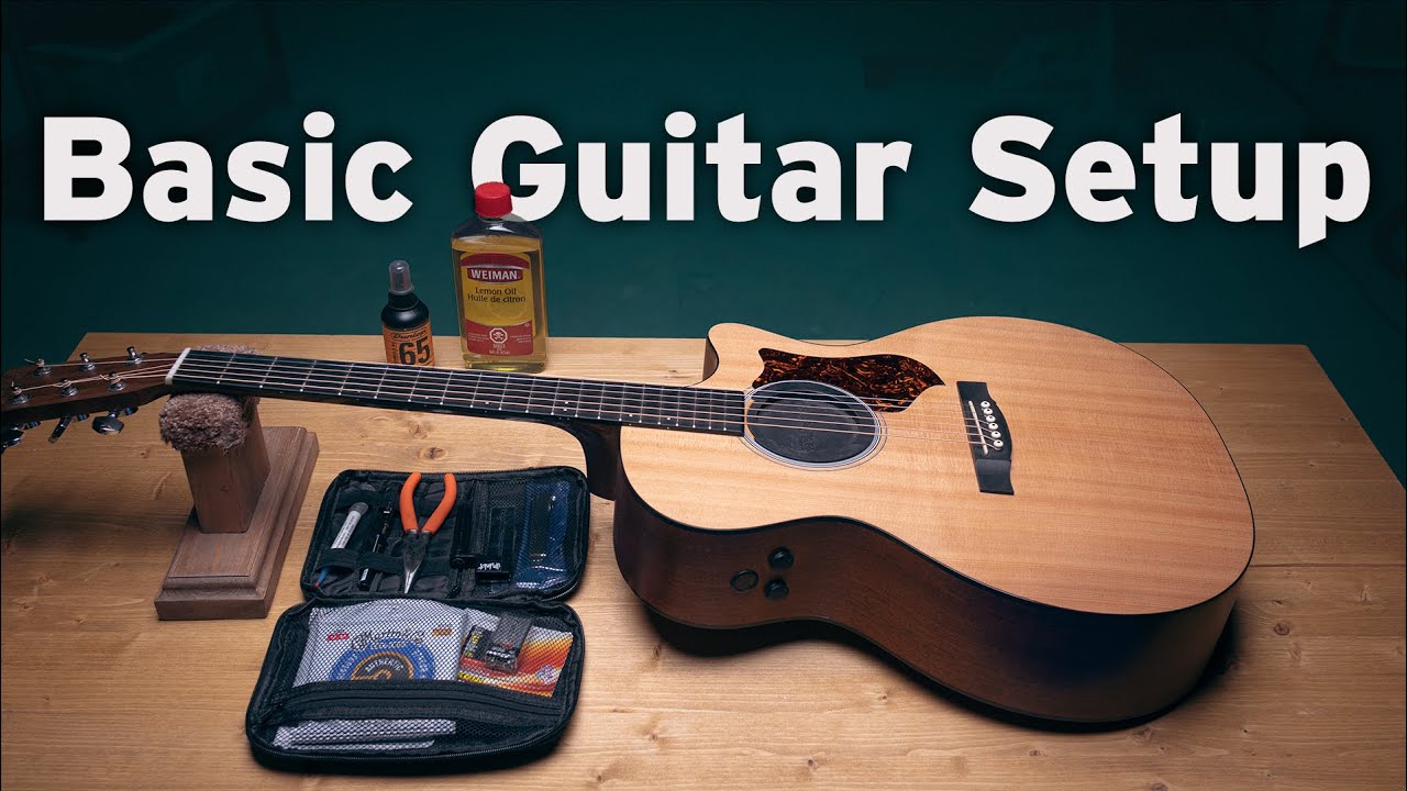 Easy Acoustic Guitar Maintenance & Cleaning ASMR No Talking