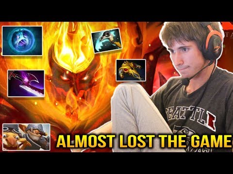 Dendi Shadow Fiend Almost Lost The Game Against Techies Dota 2