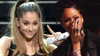 Ariana Grande Laughed At By Rihanna At iHeartRadio