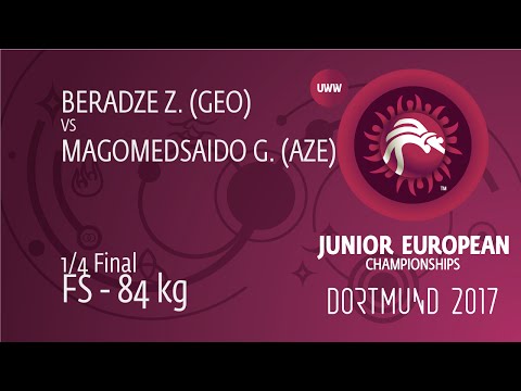 1/4 FS - 84 kg: G. MAGOMEDSAIDO (AZE) df. Z. BERADZE (GEO) by TF, 10-0