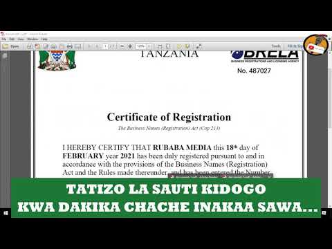 , title : 'Jinsi ya Kusajiri jina la Biashara Mwenyewe "Brela" nakupata Cheti: Ndani ya Dakika 15 Tu..!!'