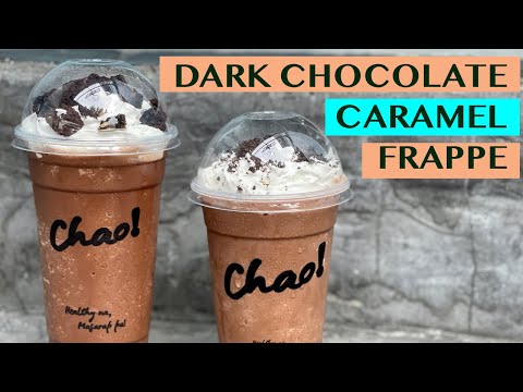 HOW TO MAKE DARK CHOCOLATE CARAMEL FRAPPE: - BUDGET-FRIENDLY: RECIPES FOR 16OZ & 22OZ