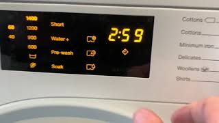 How to enter service mode on a Miele W1 washing machine