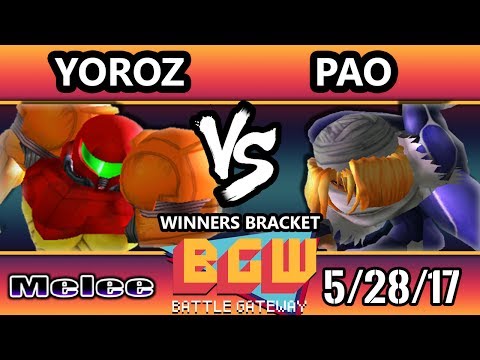 BGW16 SSBM - Yoroz (Samus) Vs. Pao (Sheik)  Smash Melee Winners Bracket