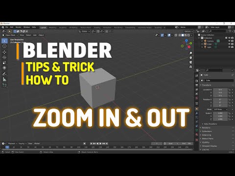 YouTube video about: How to zoom in on blender?